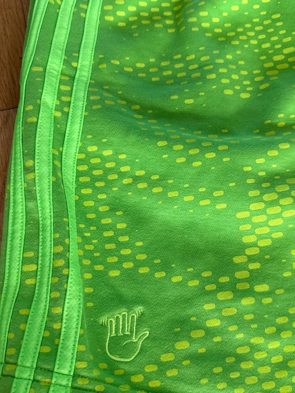Adidas All SZN Green Graphic Sweat Shorts – Men’s Medium